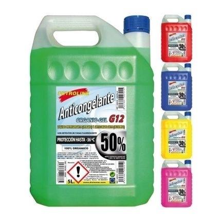 ANTICONGELANTE ORG. GEL +50% G12 VERDE 5L